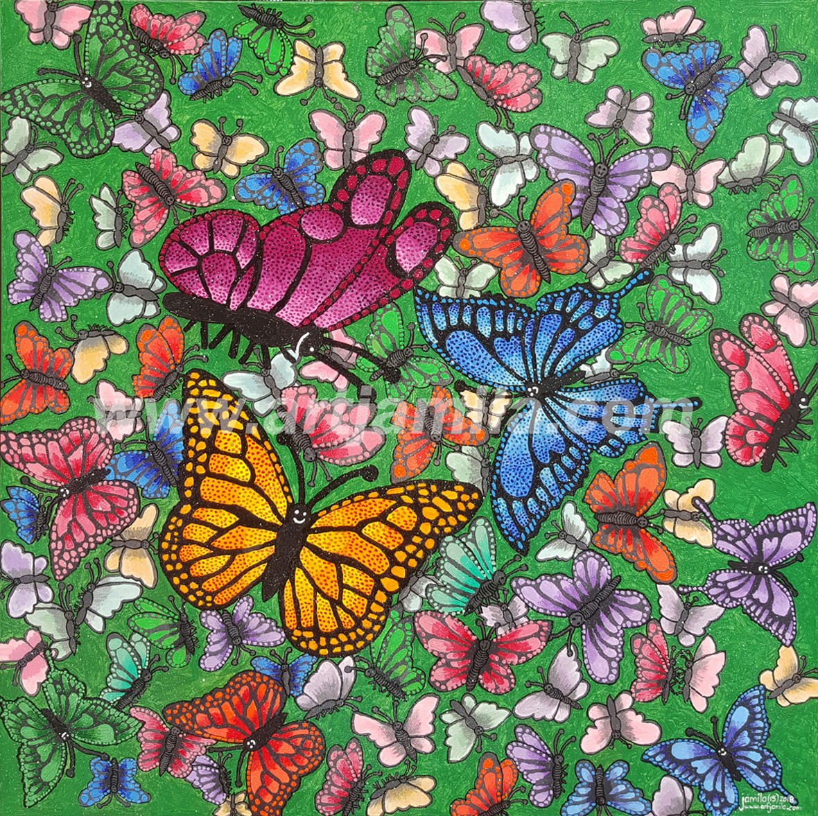 Butterflies Series 3 WATERMARK 3X3