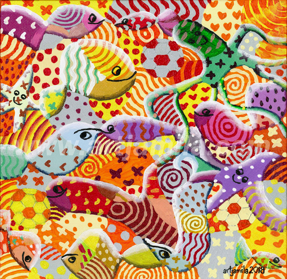 Fish Mosaic Series 20.Watermark