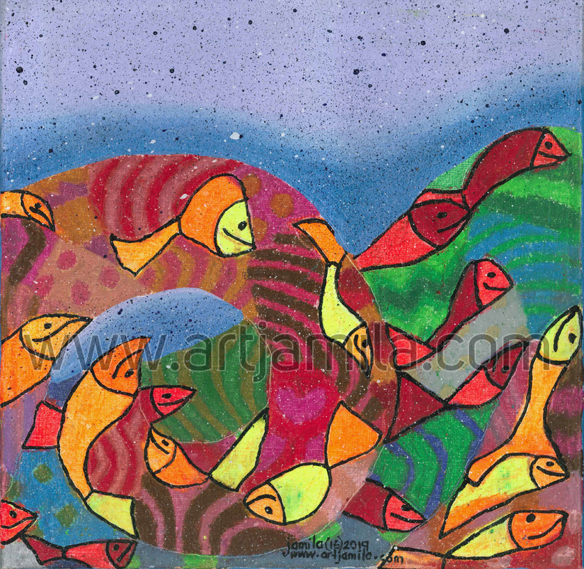 Fishmosaic Wave Series 5F