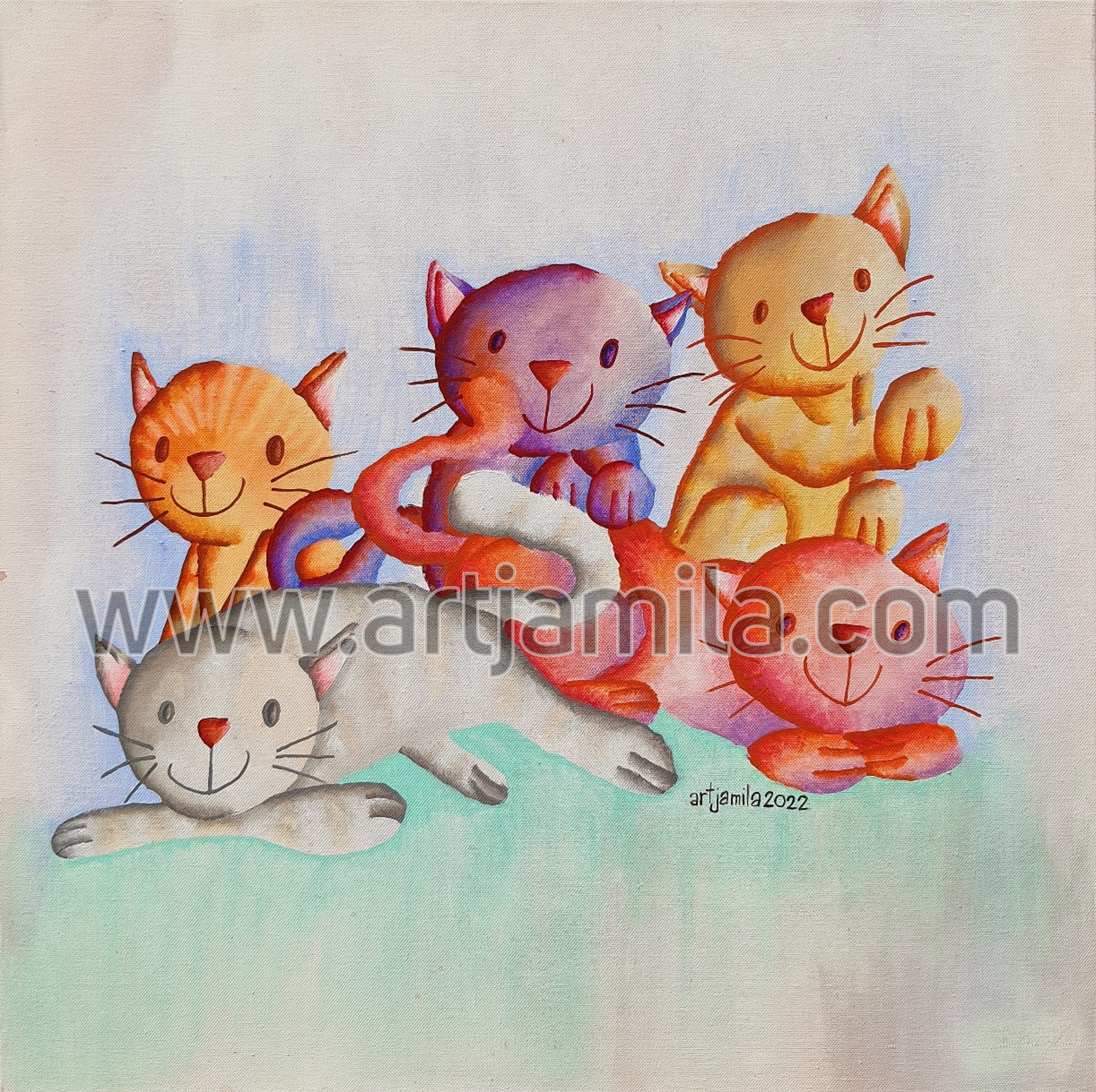 playful kittens series 1 watermark