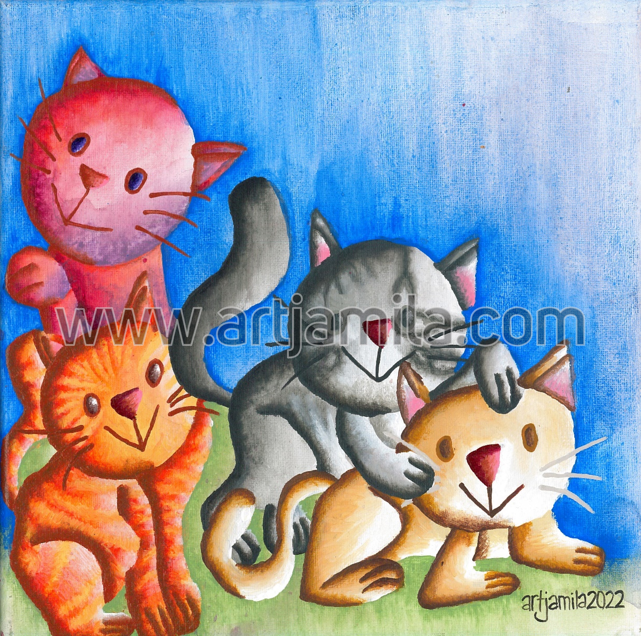 playful kittens series 4 watermark